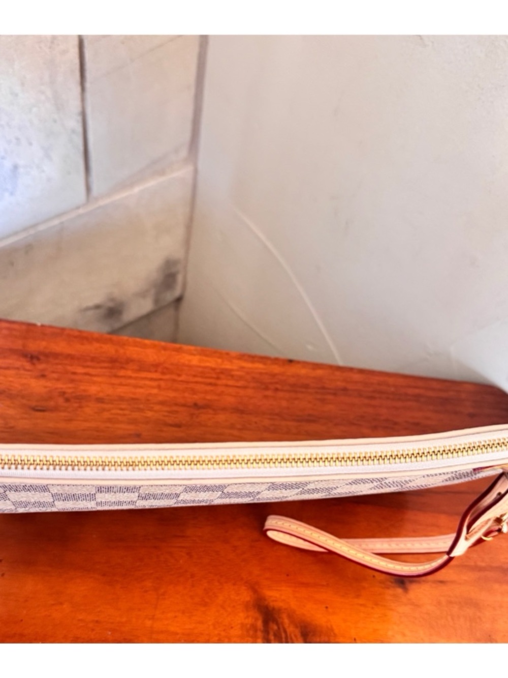 🤍GORGEOUS 🤍LOUIS VUITON DAMIER AZUR POCHETTE NAUTICAL EDITION - Picture 8 of 13